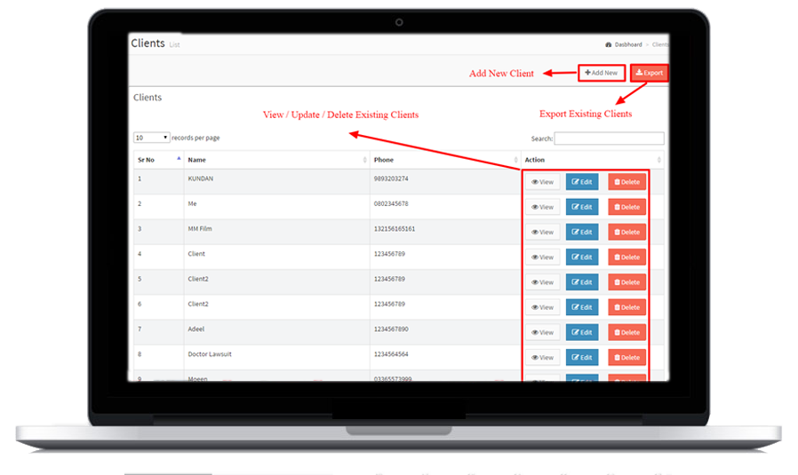 Customer App Features